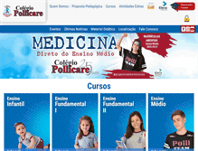 Tablet Screenshot of colegiopollicare.com.br